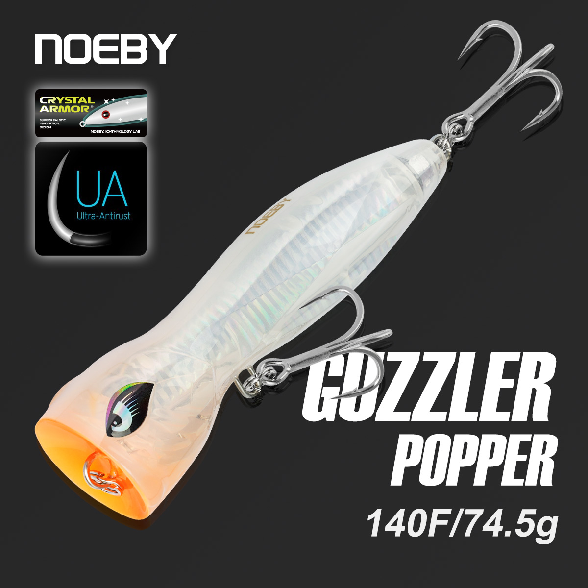 Fishing Lure Buzzbait - Przynęta powierzchniowa NOEBY Popper 140mm 75g,