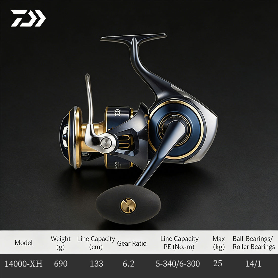 Abu Garcia Reel Max - Oryginalny kołowrotek spinningowy DAIWA 2025 SALTIGA