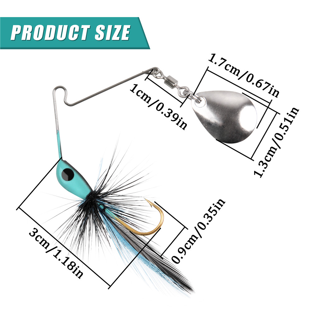 6 szt./12 szt. Przynęta spinni – Fishing Lure Spinnerbait recenzja i cena