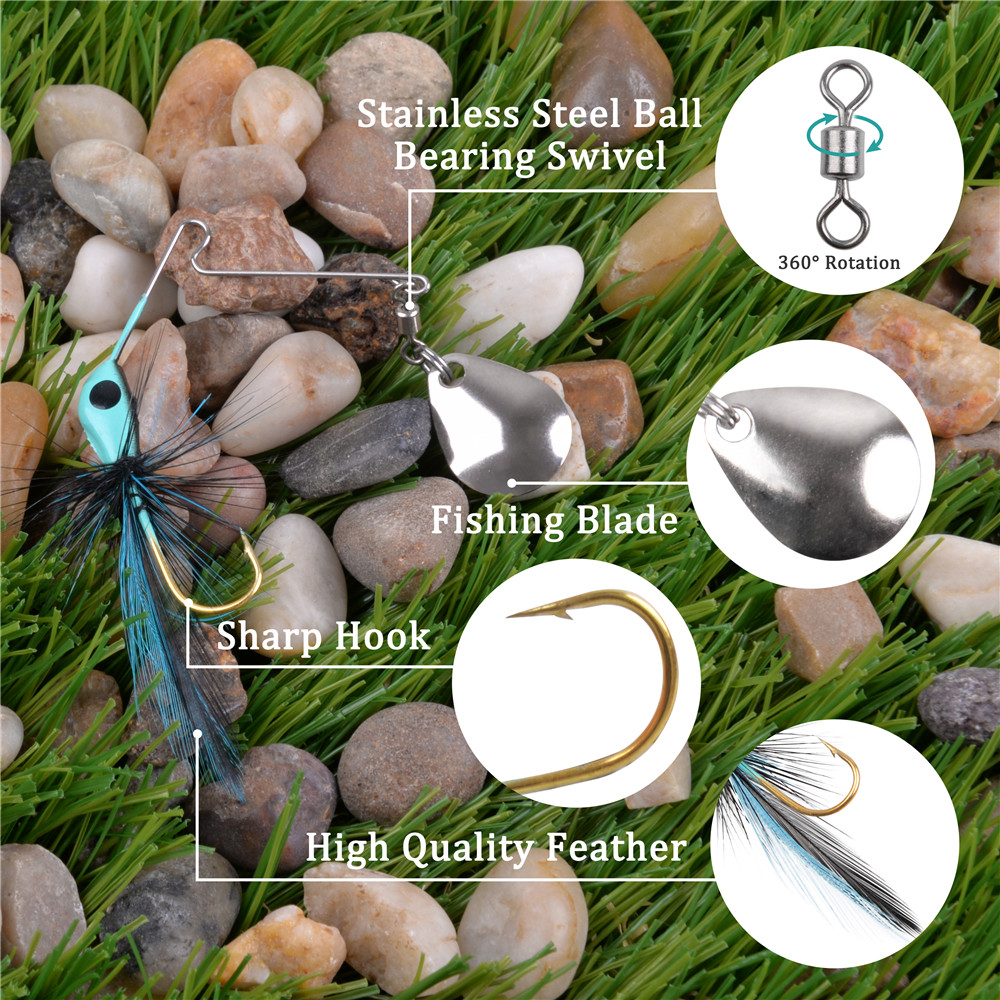 6 szt./12 szt. Przynęta spinni – Fishing Lure Spinnerbait recenzja i cena