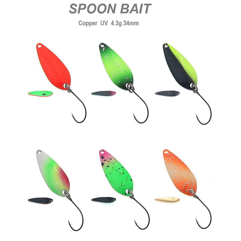 Łyżka wędkarska 4,3 g 34 mm UV – Fishing Lure Spoon recenzja i cena